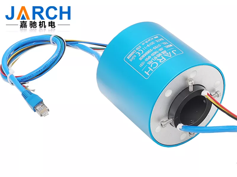How to use conductive slip ring in security surveillance camera pan/tilt