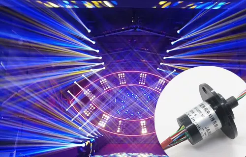 Application of the slip ring in stage lighting